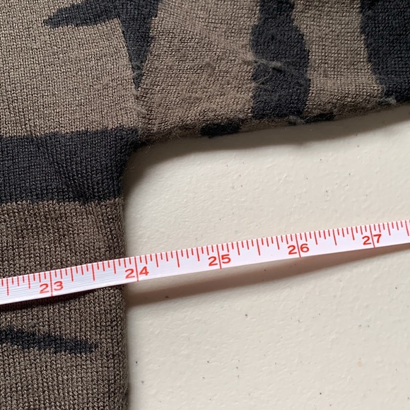 ANTHROPOLOGIE KASIA knit hoodie slightly cropped zebra print super soft - Picture 10 of 11